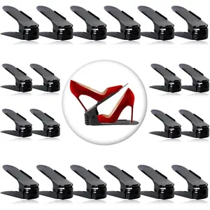 Shoe Rack Shoe Organizer Space-Saving Storage Shoe Organizer for Closet,Shoe Stacker Shoe Slots Space Saver Double Stack Shoe Holder Homeries