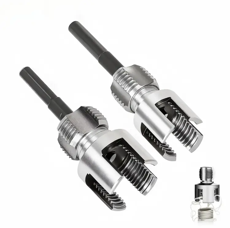 2 Screw Holding Bits 2-Piece Set - Spring-Loaded Magnetic Hold Universal Clamp Tool, Anti-Drop 1-Hand Screwdriver Holder for Electrical, Mechanical Home Repairs