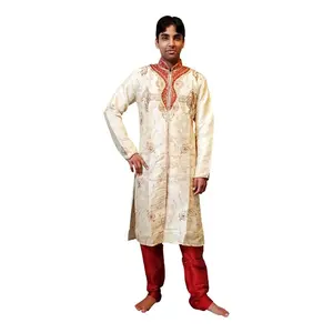 Traditional sherwani in silk