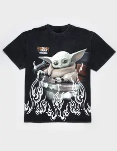 STAR WARS Mandalorian Grogu Mens Boxy Tee STAR WARS Mandalorian Grogu Mens Boxy Tee