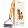 Bailey Double-Sided Deshedding & Dematting Undercoat Rake - Compact 7.6" Size, 3.75 Inches Wide Pet Groomer Tool for Long-Haired Cats & Double-Coated Dogs, All Fur Types, Shed Reduction, Mat Removal, Groomer Tools