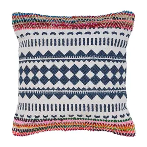 Ox Bay Globally Inspired Chindi Throw Pillow