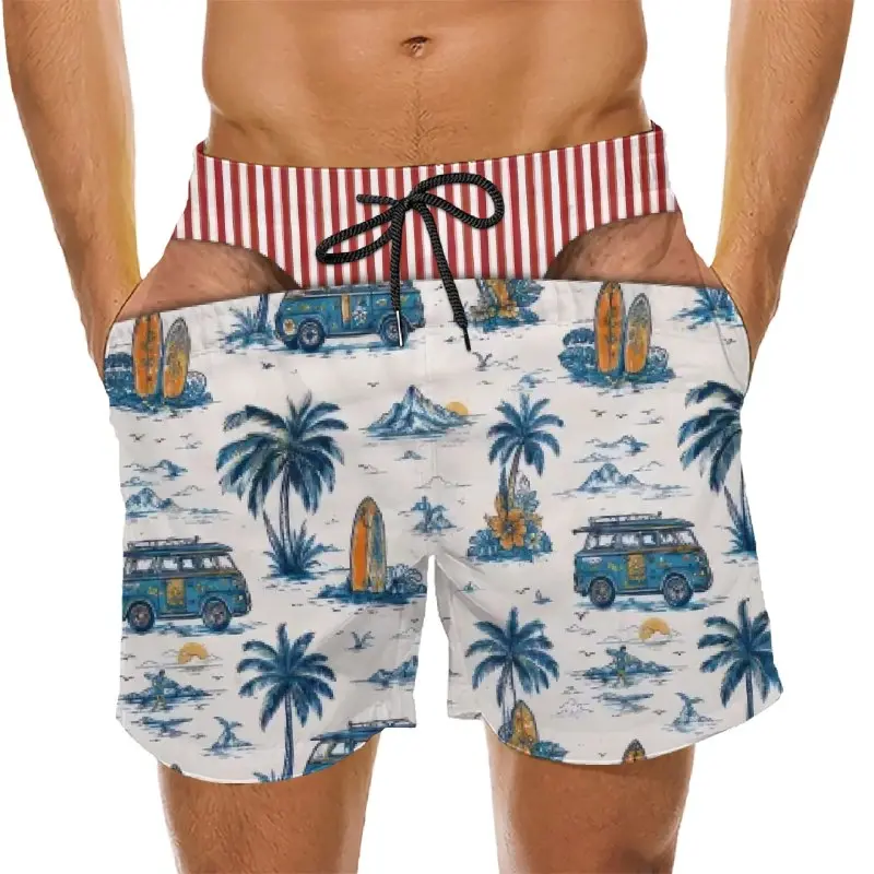 Maillot de bain homme humoristique - Beach Shorts Funny Men’s Swim Trunks