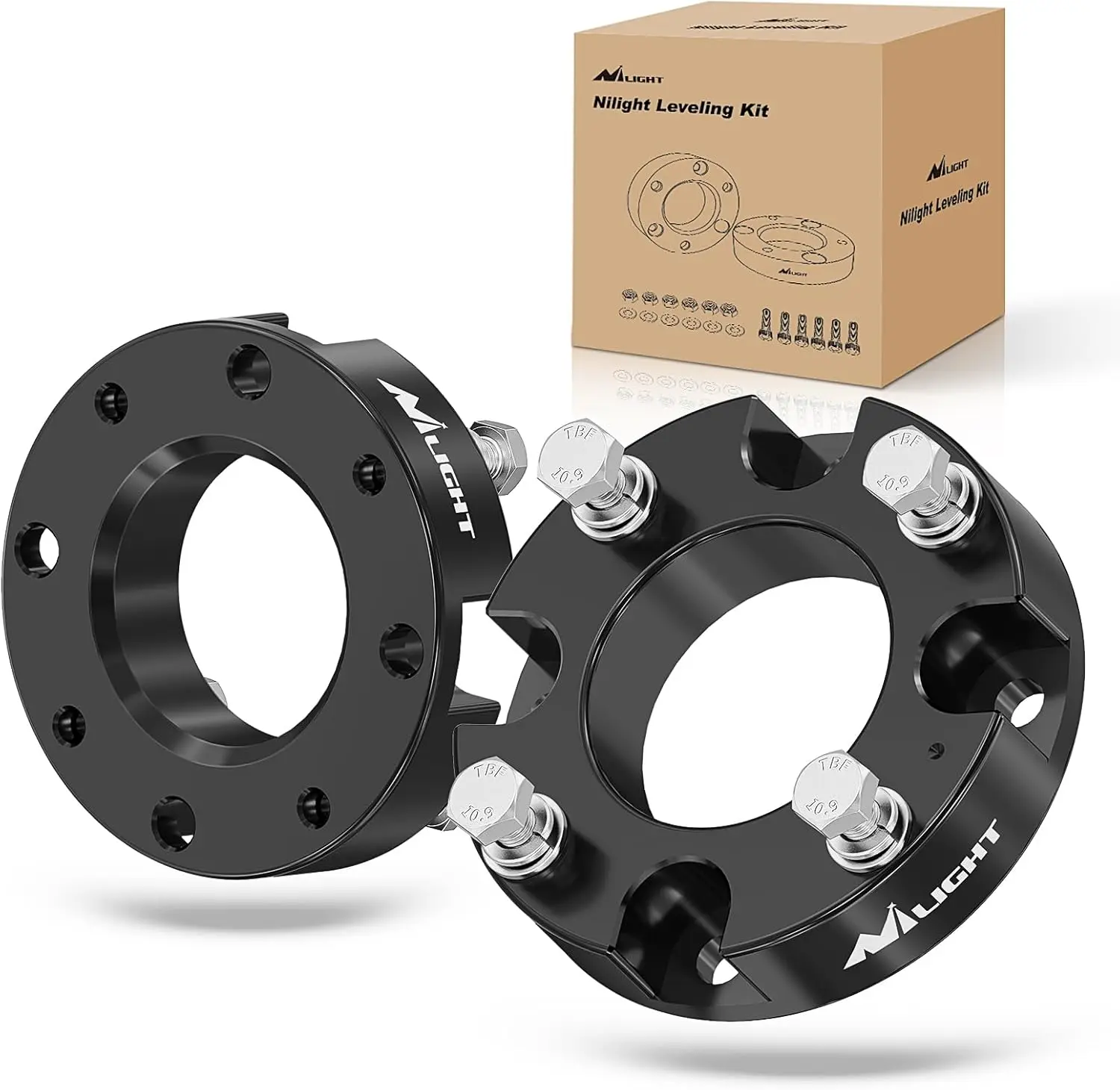 Nilight 2-Inch Front Suspension Strut Spacers Leveling Lift Kit with Check Engine Tool for 2007-2022 Tundra 2WD/4WD Vehicles