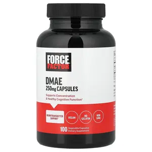 Force Factor DMAE, 250 mg, 100 Vegetable Capsules