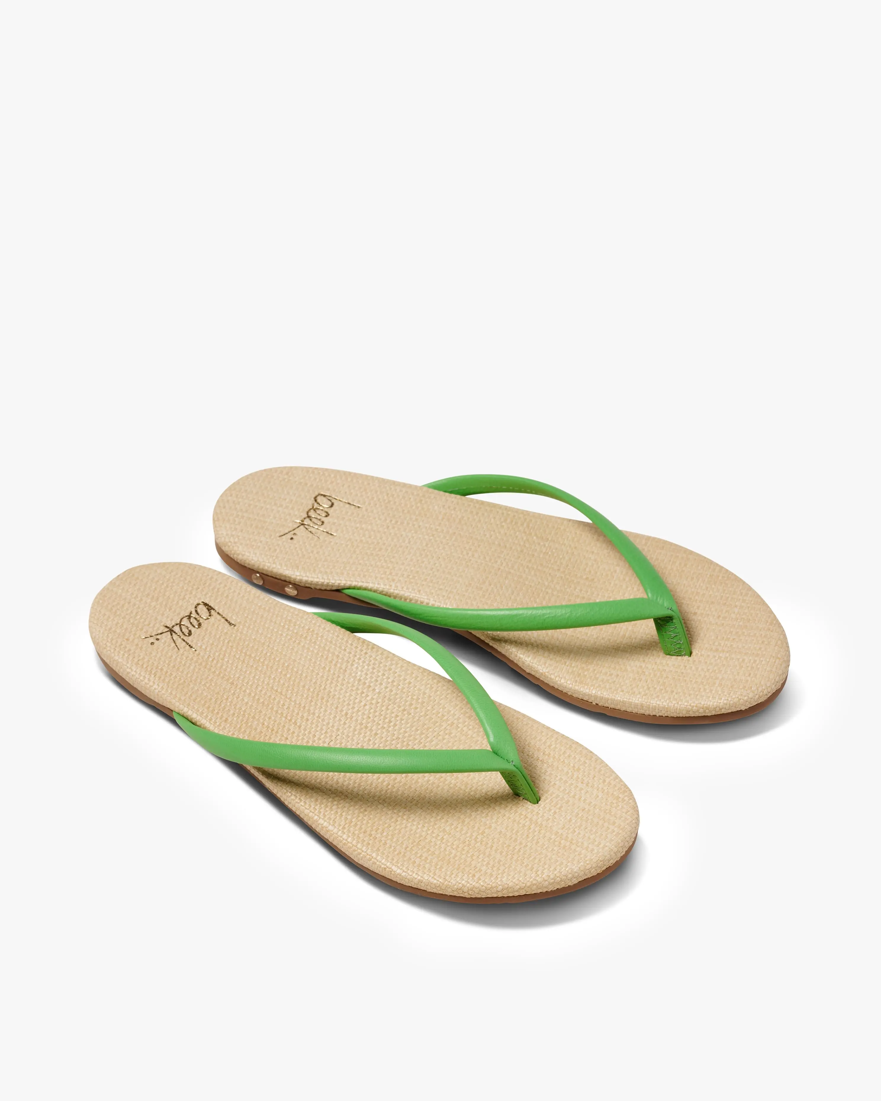 beek SUNBEAM Palm/Raffia Leather Sandals - Open Toe, Slip-On Style, All Seasons, Soft Leather Upper, Memory Foam Comfort Insole, Molded Arch Support, Durable Rubber Outsole, Women's Casual Dress Sandals