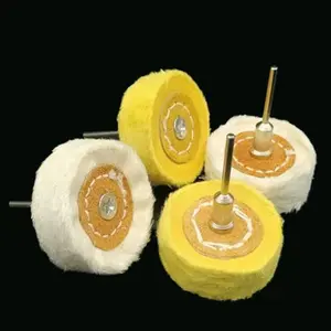 50mm 1pcs/3pcs Polishing Wheel Cloth Buffing Wheel Gold Silver Jewelry Mirror Polish Pad For Grinder Power Tool Accessories