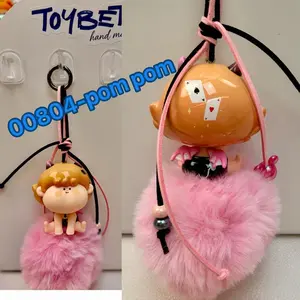 DIY008 Handmade Rope-Weaving PVC Keychain Set - Handmade, Bag Charm, Accessory Hook, Assorted Styles (Exclusive to Live Streaming), Handmade Keychains, Bag Charm Keychains