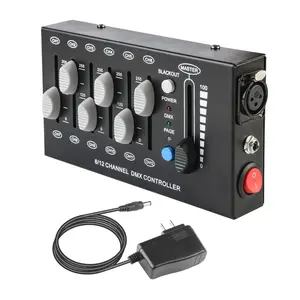 12 Channel DMX dimming Controller, mini dj Lighting Controller,DMX512 Signal Protocol dimmer Suitable for Small Stage Lighting