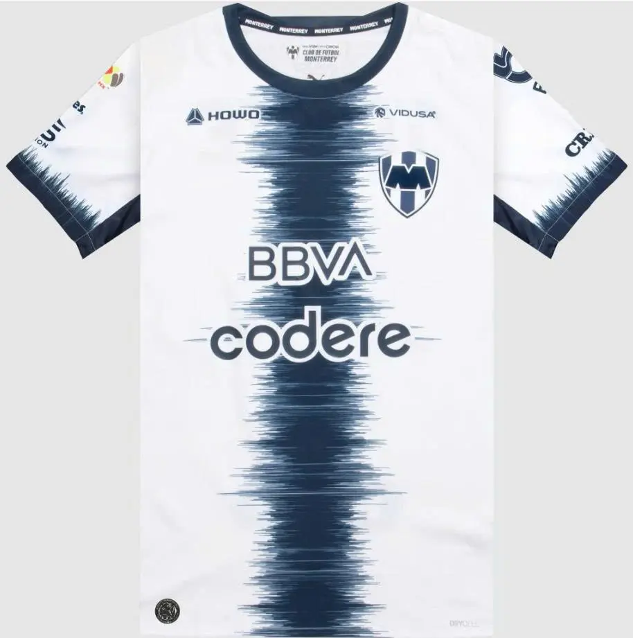Monterrey 2026-27 away jersey with full logo, unisex football shirt for men and women.