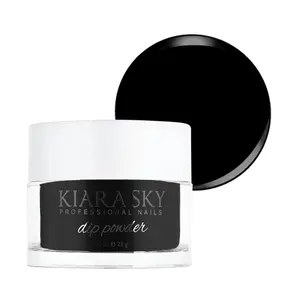 Kiara Sky Dip Powder 1 oz - Black to Black