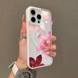 Premium Magnetic Case for iPhone11/12/13/14/15/16/promax The iris pattern y2k cased MagSafe Ready, Anti-Fall, Springtok and Ultra Thin Design |   Perfect for Everyday Use Protector Screen Protector