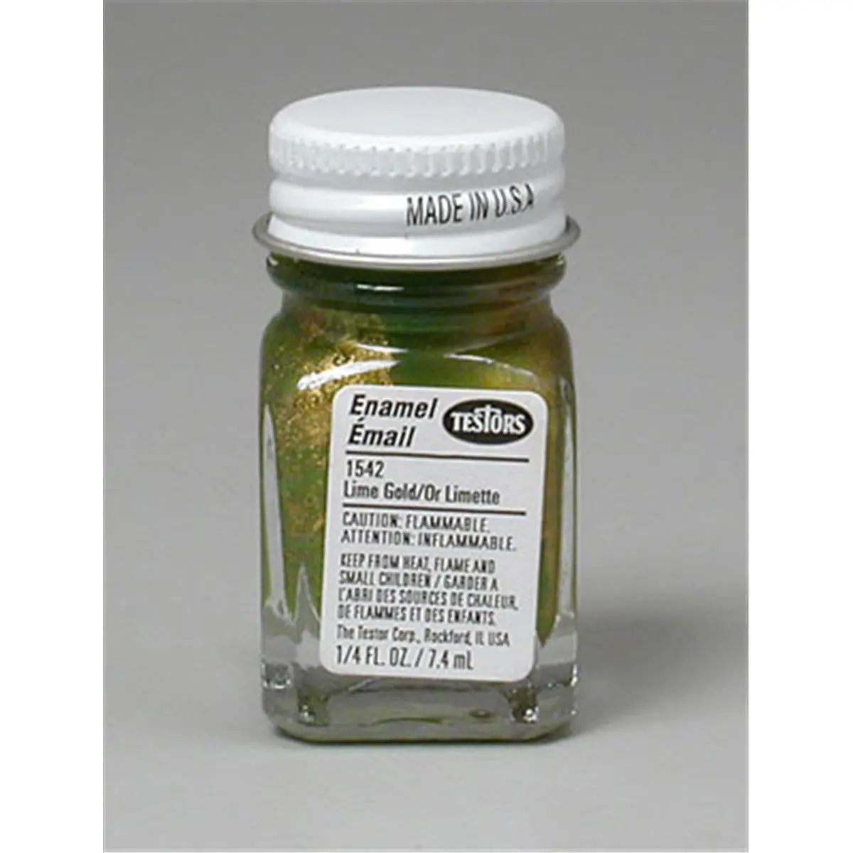 Testors Gold Metal Flake Enamel Paint - Toxic, Flammable Paint for Brush Painting Applications (Home Improvement, Building Supplies)