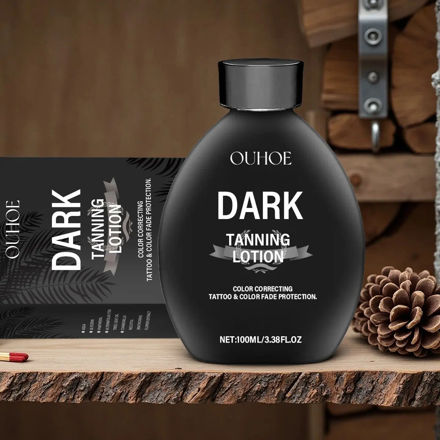 Bronze Skin Tanning Lotion for Outdoor Use, Dark Tanning Lotion, Body Tanning Lotions, Bronzing Lotion, Improves Uneven Skin Tone, Moisturizing and Refreshing for Summer Sun Care, Moisturizing Tanning Cream