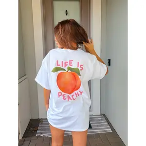 Life Is Peachy Graphic Top