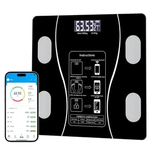 Intelligent Body Fat Scale, a Simple and Practical Digital Weighing Scale That can be Connected to a Mobile Digital Bathroom Scale to Display BMI, Body Fat, Muscle Mass, and Durable Weight Scale