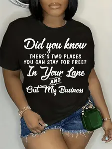 Summer Women's Printed Short Sleeve T-Shirt Top - Comfortable, Breathable Fabric - Casual Sports Style - For Women - Perfect for Summer Days & Outdoor Activities - Great Gift for Fashionable Ladies