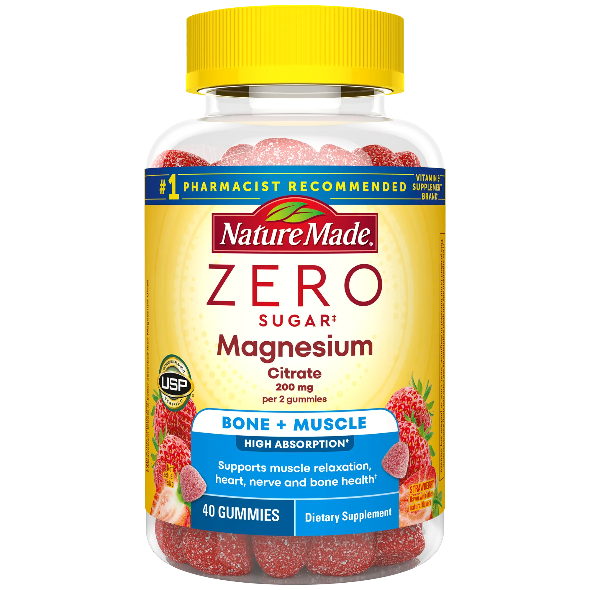 Zero Sugar‡ Magnesium Citrate Gummies 200 Mg Per Serving