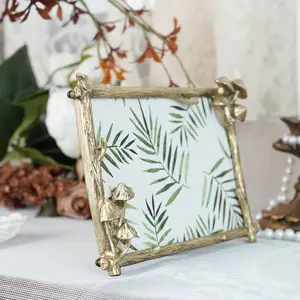Decorative Picture Frames 5×7 Photo Frame with 3D Mushrooms Gift