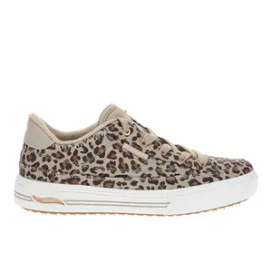 Skechers Womens Arch Fit Arcade Print Powa Sneakers Shoes Casual - Brown