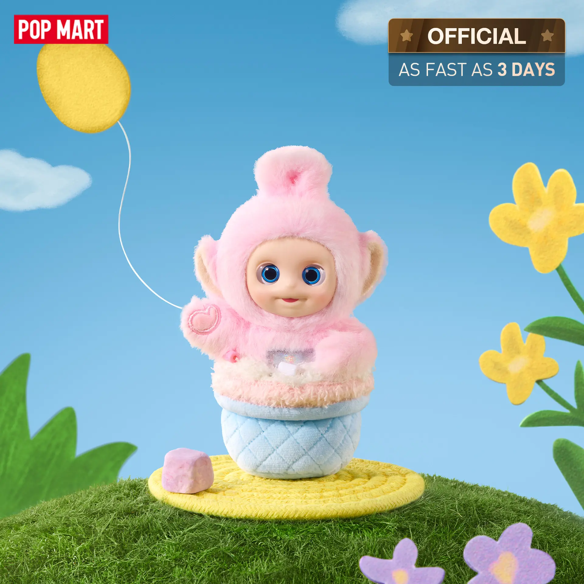 【NEW】POP MART Teletubbies Afternoon Tea Diary Series Vinyl Plush Pendant Blind Box Keychain