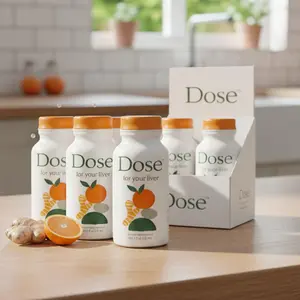 Dose for Liver 2oz – Herbal Wellness Shot with Ginger, Dandelion & Milk Thistle – Plant-Based Daily Detox Drink – Meaningful Gift for Him and Her