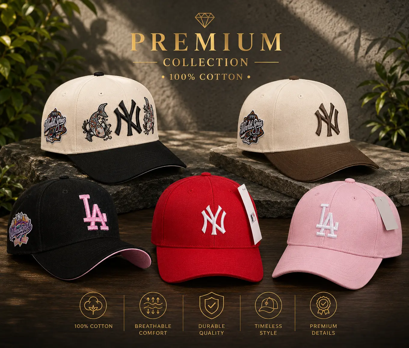 New Era MLB NY Yankees LA Dodgers 9FORTY 59FIFTY Baseball Hat – Fitted Snapback Gorras de Béisbol Hombre Mujer, Adjustable Streetwear Trucker Cap, Curved Brim Urban Fashion, Classic Vintage Sports Style, Trending USA TikTok Fashion