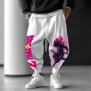 Unisex Daima Jogger Pants, Dragon Ball Sweat Pants, Majin Buu Gogeta Cotton Pant For Fan, Anime Lover