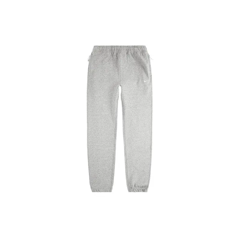 Nike Solo Swoosh Fleece Pants Dark Grey Heather/White (men) by StockX
