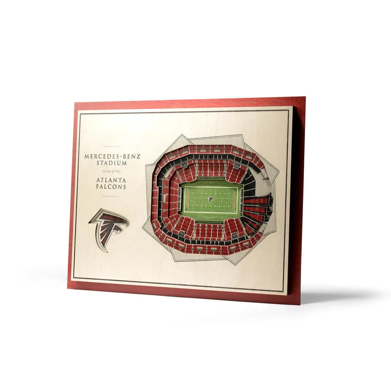 Atlanta Falcons 5 Layer 3D Stadiumview Wall Art
