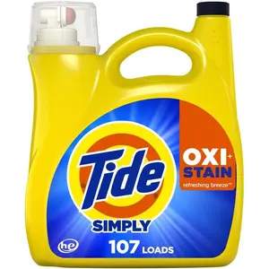 107 Loads Refreshing Breeze Scent Whitens, Brightens Simply Oxi Boost +Ultra Stain Release