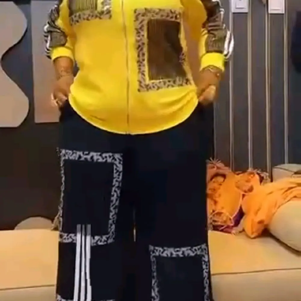 beautiful yellow Top and black pant beautiful yellow Top and black pant