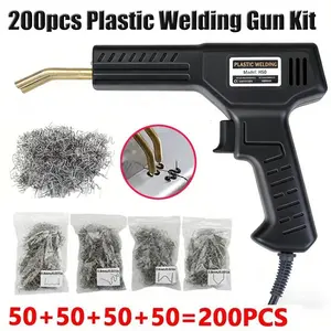 Plastic Welding Tool Kit Repair Gun with 200/1000 Staples, Car Bumper Crack Fix, Kayak, Plastic Toy Repair Set, Automotive Repair Tools