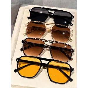 Unisex Vintage Aviator Sunglasses, Retro Trendy Outdoor Sports Shades, Fashion Eyewear for Men Women Daily Wear outdoorfun,summerwins
