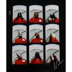 SLIPKNOT HANDPRINTED DARKROOM PROOF SHEET FROM NEGATIVE #3 (LAST 2 AVAILABLE!) 10x12 GLOSSY