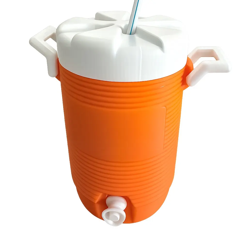 Insulated Orange Beverage Cooler Jug
