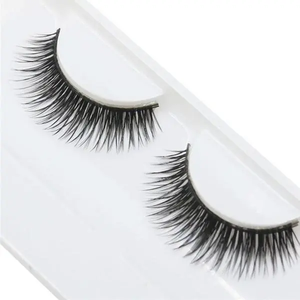 Self-Adhesive False Eyelashes, 2 Pairs 3D Plush Fluffy Lash Extensions, Reusable Waterproof Full Stripes for Makeup, No Glue Needed, Beauty Products, Lash Strips, Fluffy Lashes