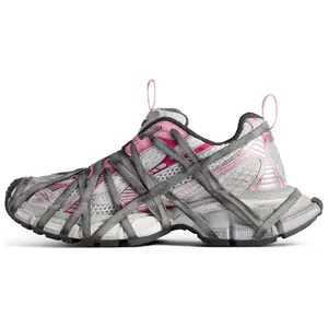 Balenciaga 3XL Extreme Lace Distressed Low-Top Dad Sneakers for Women in White-Gray Trending Shoes, House White Official Shoes to Get / Maison Mihara