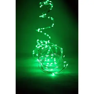 180 LED Silver Copper Branch Tree Lights Plug in - Green