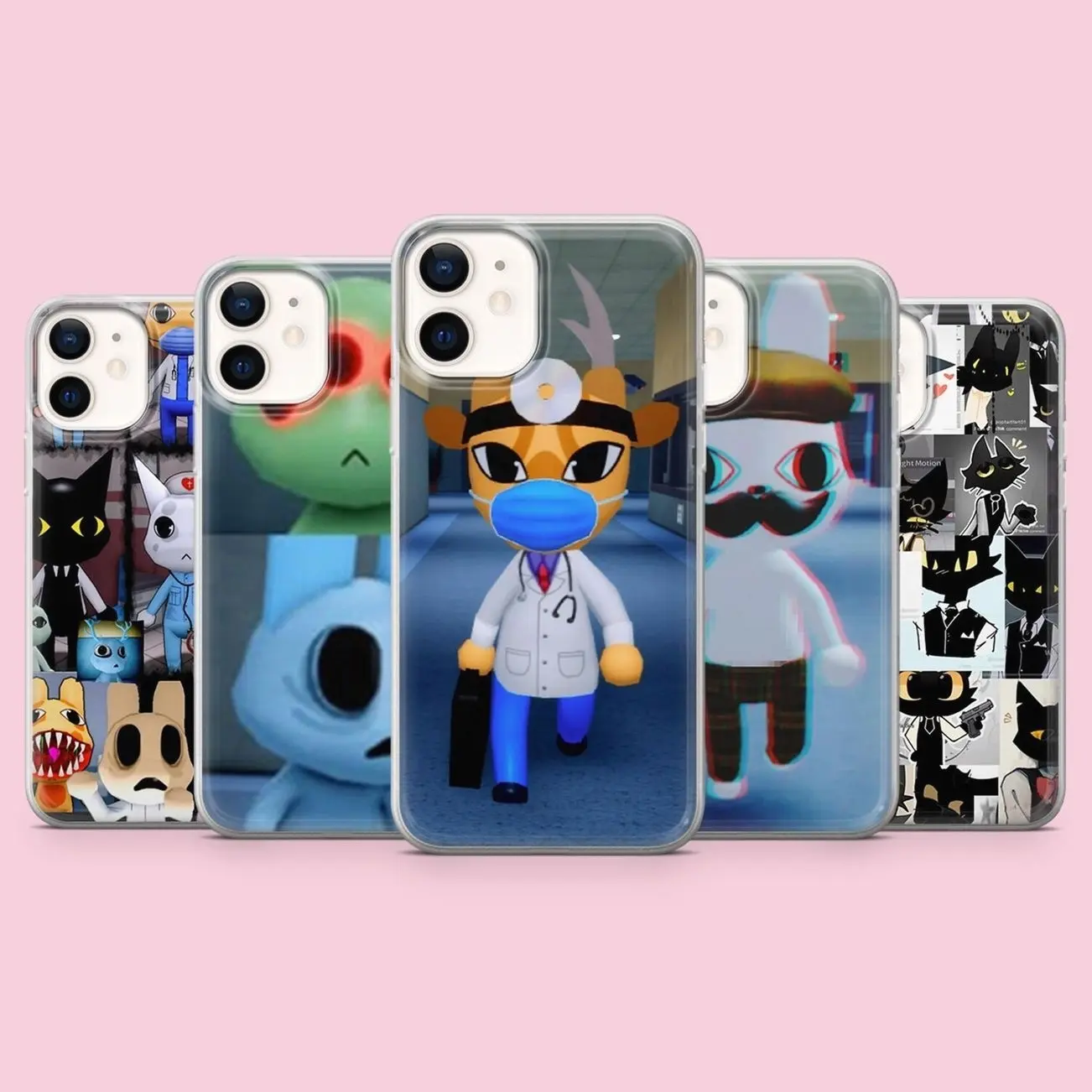 5 Styles Animal Hospital Tough Phone Case, Kids Roblox Cover for iPhone & Samsung