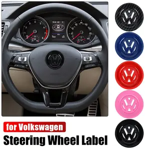 3D Car Steering Wheel Rings Sticker, Decals Carbon Fiber Cover For Volkswagen VW Caddy Scirocco Beetle CC Touareg Tiguan Touran T-ROC Golf 4 5 6 7 T4 T5 Sharan Passat B5 B6 B7 Polo R Line 4 Motion TSI Jetta TDI R32 MK4 GTI Magotan