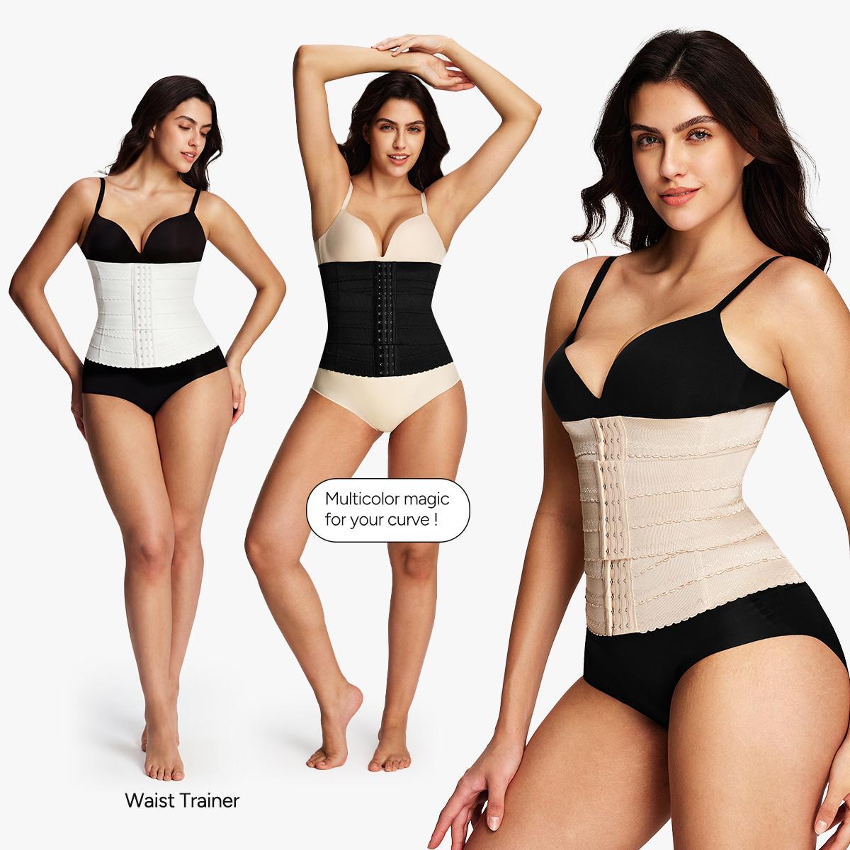 [MAX] Nebility Women's 2-Piece Sports Shapewear Set - Adjustable Waist Cincher & Breathable Sports Belt, Comfort Compression Activewear Basic Minimalist SpringStatements