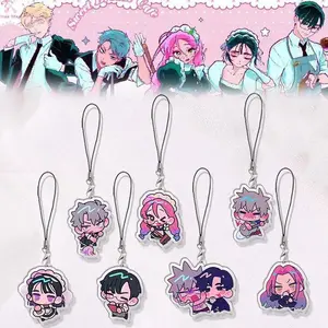 Anime ALIEN STAGE Till Ivan Mizi Luka Cosplay Key Chain Acrylic Bag Pendnt Keychains Q Version Phone Chain Accessories