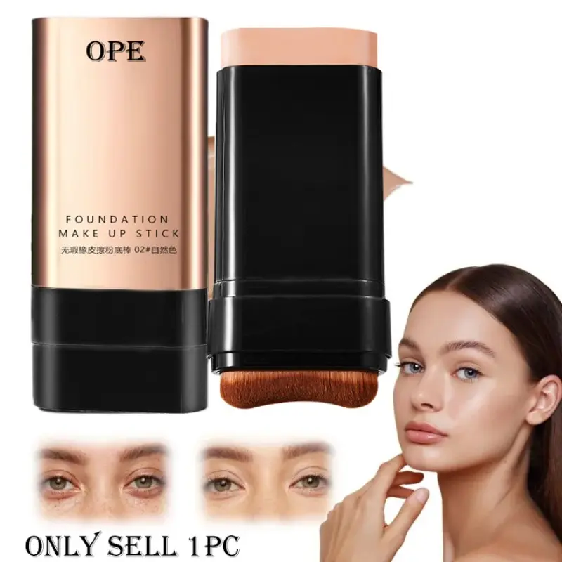 Creamy Silky Foundation Concealer Stick Smooth Glide Formula Buildable Coverage Cover Dark Circles Acne Marks Redness All In One