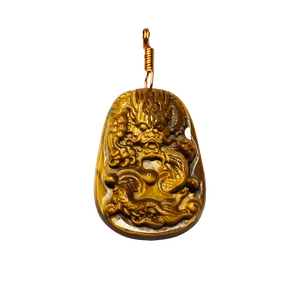 Tiger’s Eye Buddha and Dragon Pendants | Hand-Carved Crystal | Copper Wire Wrapped | Adjustable Necklace