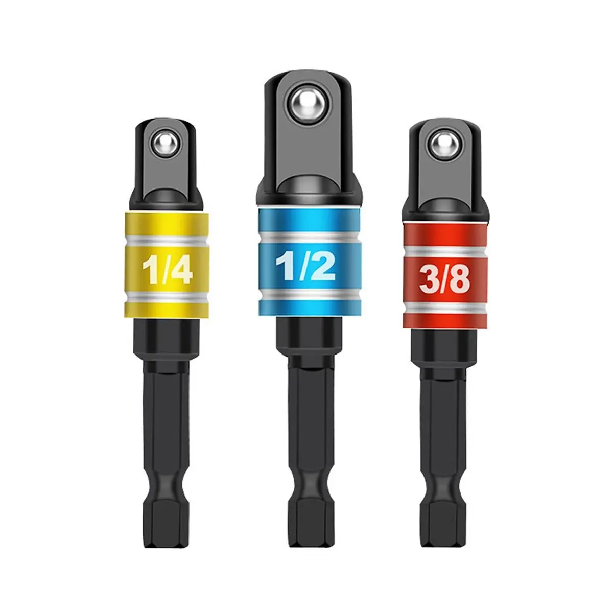 Socket Adapter Tools Set, Impact Grade Socket Adapter For Screwdriver, Hex Socket Adapter Set, Gift, Impact Sockets