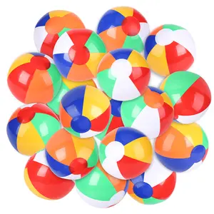 18 Pack Inflatable Beach Balls for Kids, 20cm Pool Balls for Summer Water Games, Pool Parties, Beach Events and Floating Play, Durable Non Toxic, Easy to Inflate