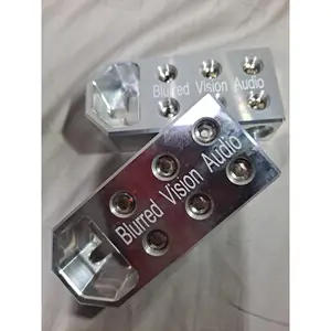 2*Blurred Vision Audio BV6SPOT- High Quality BOLT DOWN SET SCREW TYPE BATTERY TERMINAL Aluminum
