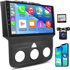 RIMOODY 9-in Car Radio with Android 15 [2G+64G] for 2013-2018 Manual A/C Models, Wireless CarPlay Adapter, Android Auto, Car Audio EQ, SWC, AHD Backup Camera, Father's Day Gift
