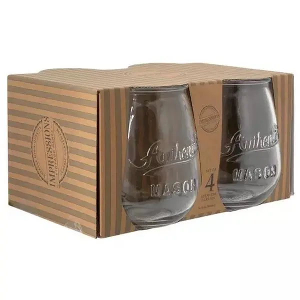 Mason Jar Glasses set of 4